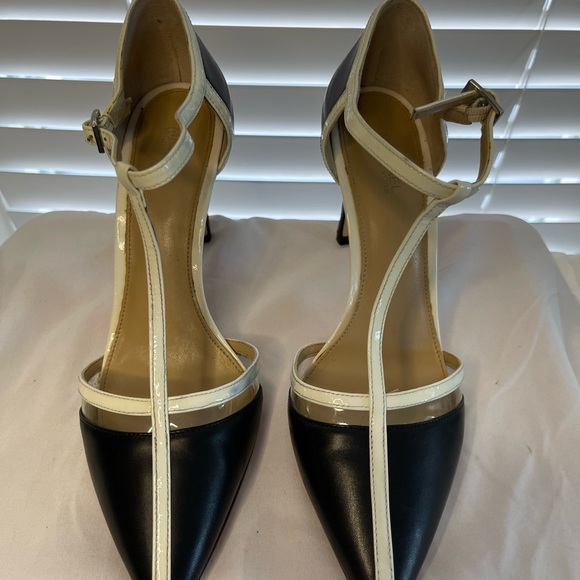 Michael Kors Black and White Heels - Picture 10 of 12